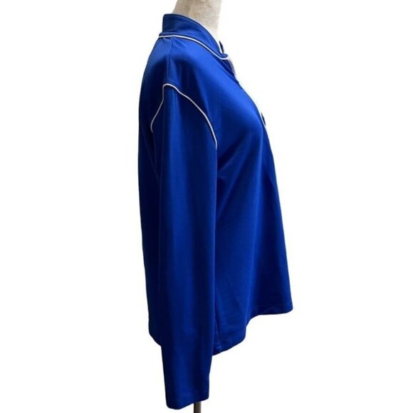 Cutter & Buck Womens Blue L 1/4 Zip Pullover Moisture-Wicking Long Sleeve Top - Picture 8 of 9